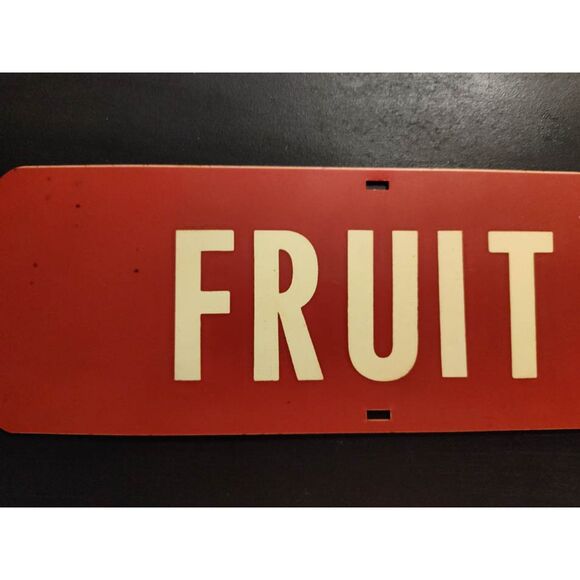 Vtg pair of old plastic signs M&M Ptd - Picture 7 of 9